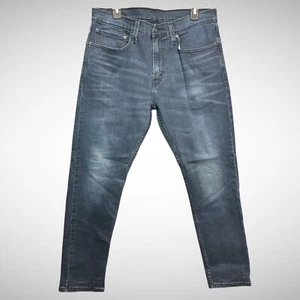Levis 512 Jeans Mens  34 x 30 Solid Blue Denim Pants Slim tapered  - Picture 1 of 8