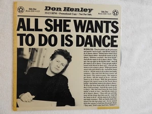 Don Henley "All She Wants To Do Is Dance" Pristine NEVER PLAYED PROMO ONLY 12"! - Picture 1 of 4