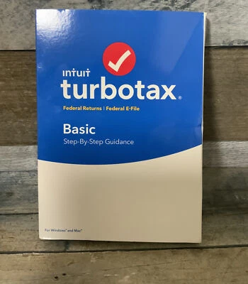 ⚡️TurboTax Basic Federal + E-File 2018 Tax Software, Traditional Disc 🆕 - Image 1 of 2