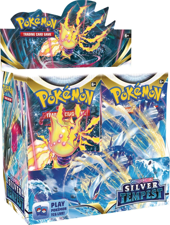 Pokemon Sword & Shield Silver Tempest Booster Box - 36 Cards