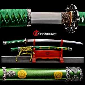 40'' Spring Flower Green Tachi T10 Steel Sharp Japanese Samurai Functional Sword - Picture 1 of 12