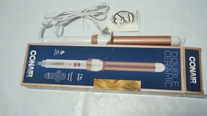 Conair Doppel Keramik 1 Zoll Lockenstab CD705GN weiß/roségold - Bild 1 von 1