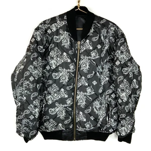 Chaqueta Bomber Puffer Polo Sur De Colección Talla Mediana Negra Cremallera Completa - Imagen 1 de 5