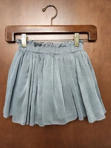 Girls ~Toughskins~ Grey Pull On Elastic Waist Layered Skirt w/ Glitter Size 4 - Picture 1 of 7