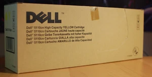 OEM Dell 5110cn High Capacity Yellow Cartridge CT200843 (JD750) Factory Sealed - Picture 1 of 6