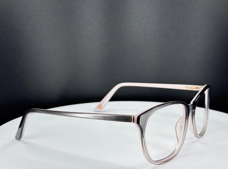 VTG LIZ CLAIBORNE LA653 HAQ Womens Grey Pink Round Eyeglasses FRAMES ONLY - Image 1 of 4