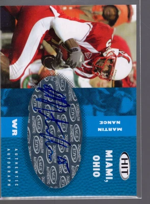 B1188- 2006 SAGE HIT Autographs Blue #15 Martin Nance Auto - NM-MT - Image 1 of 2