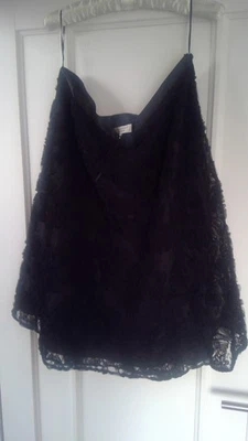 Laura ashley lovely Black Lacy party skirt evening skirt size 20 - Image 1 of 4