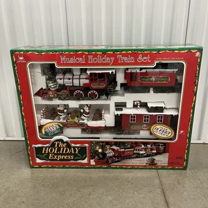 Set Treno Musicale Bright Holiday Express 1996 Nuovo Orsi Animati n. 0181 - Foto 1 di 18