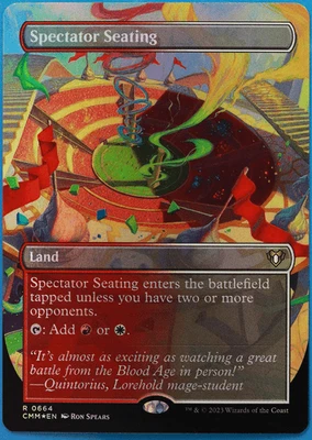 Spectator Seating (Borderless) FOIL Commander Masters NM (507341) ABUGames - Image 1 of 2