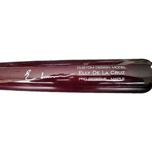 Elly De La Cruz Signed Custom Model Victus Maple Bat Cincinnati Reds Beckett - Picture 1 of 6