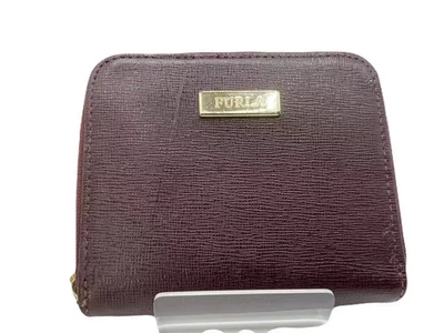 Cartera plegable de cuero FURLA púrpura USADA T1802-10 Foto 1 de 4