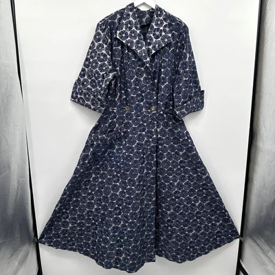 Vintage Handmade Duster Jacket Dress Size S M Swing Dark Romantic Witchy Grunge - Image 1 of 4