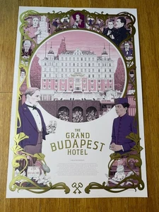 Rory Kurtz Grand Budapest Hotel Gold Foil Variant Poster - CODA - Mondo Artost - Picture 1 of 8