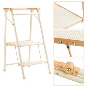 2-Step Kitchen Stepper Adult Folding Step Stool Kids Folding· - Picture 1 of 13