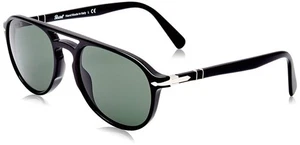 Persol PO3235S 95/31 55mm Pilot Sunglasses, Black/Green - Picture 1 of 5