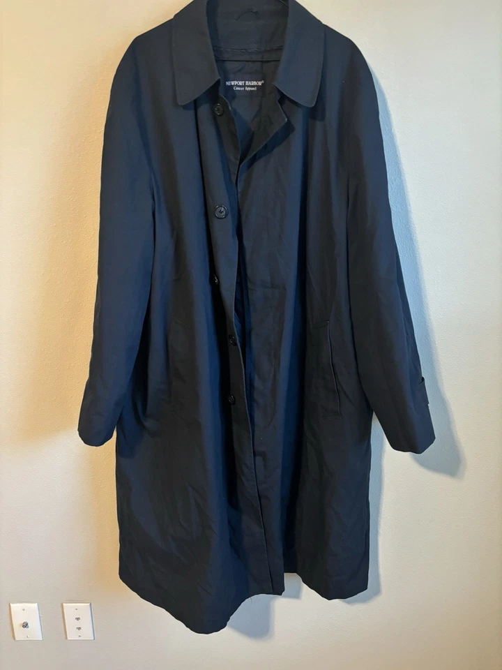 Длинное мужское пальто Newport Harbor Career Appear темно-синее. Размер 48 L - Изображение 1 из 4