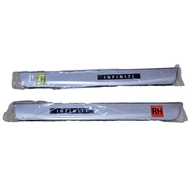 2014-19 INFINITI Q50 ACERO INOXIDABLE ILUMINADO JUEGO DE PLACAS PUERTA DELANTERA OEM Foto 1 de 4