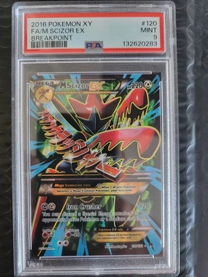 2016 Pokémon -  XY Breakpoint - M Scizor EX 120/122 Full Art - PSA 9 - Image 1 of 2