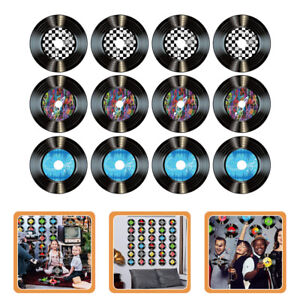 12PCS Vinyl Record Wall Decorations for Home Bar and Parties-KC