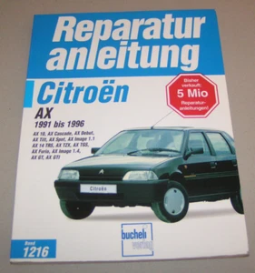 Manual De Reparación Citroen AX 10 / AX 14 / AX GTi - Años 1991 A 1996 - Imagen 1 de 3