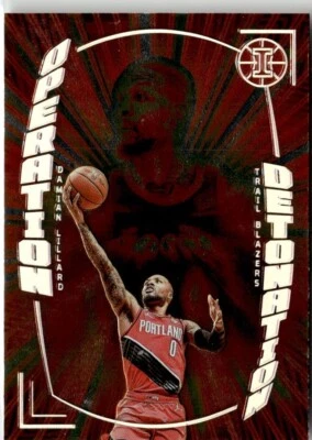 2021-22 Panini Illusions Basketball Operation Detonation #32 Damian Lillard Blaz - Image 1 of 2