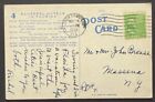 Jacksonville, Florida Postkarte verschickt am 8. März 1939 adressiert an Massena, NY - FL