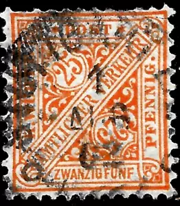1881 Germany Wurtemberg Mi#205 USED 🔥 - Picture 1 of 2