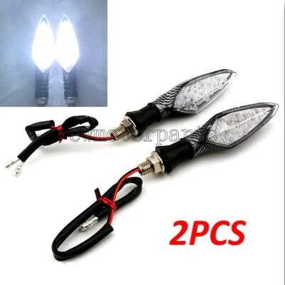 2x Señal de giro de plástico Mini LED de 4,9" para Kawasaki Ninja 300 650 R ZX6R ZX7R ZX9R Foto 1 de 4