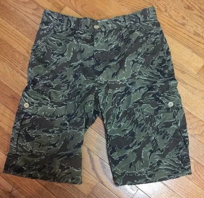 NWOT Youth Boys Lucky Brand Shorts Camouflage Cargo Style Green Brown Size 18 - Image 1 of 4