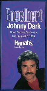 Engelbert & Johnny Dark at Harrah's Lake Tahoe Nevada ca. 1980er Postkarte - Bild 1 von 1