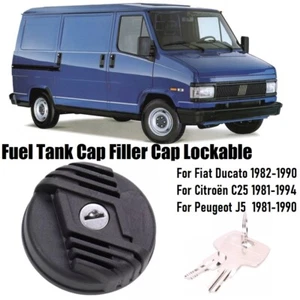 Fuel Tank Cap Filler Cap Lockable For Peugeot J5 Citroën C25 Fiat Ducato 82-90 . - Afbeelding 1 van 21