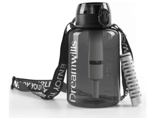Dreamwills Filtered Water Bottle with Strap, 40oz, NSF Certified Water Filter El - Picture 1 of 10