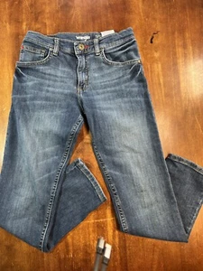 Wrangler Boys' Taper Fit Adjustable Waist Jeans 12 Regular Medium Wash Cowboy - Picture 1 of 6