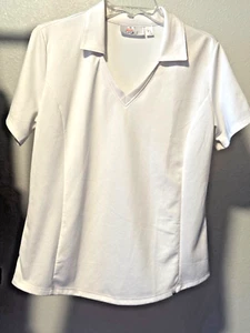 Guru Golf Women’s XL White Polo Shirt, Pickleball, Tennis, Top, Cool Breathable - Picture 1 of 6
