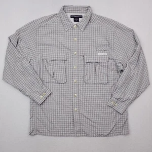 Exofficio Shirt Mens Medium Gray Performance Vented Caped Lightweight Relaxed - Picture 1 of 15