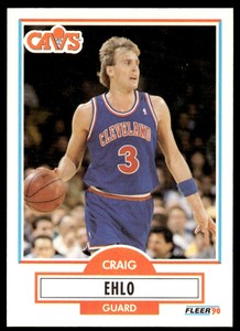 1990-91 Fleer Cleveland Cavaliers Basketball Card #32 Craig Ehlo