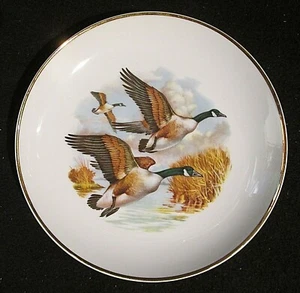 Plato de porcelana Colonial Pewter Boardman edición limitada gansos voladores RARO 1972 - Imagen 1 de 3