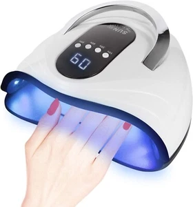 Lámpara de Uñas LED UV 120W Secador de Uñas de Alta Potencia para Esmalte de Uñas en Gel con Juego de 4 Temporizadores - Imagen 1 de 7