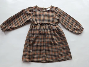 Zara Dress Girls Sz 3-4 Multicolor Polyester Blend Long Sleeve - Picture 1 of 5