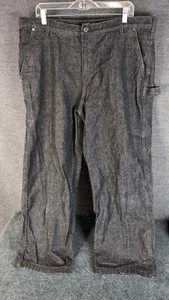 Guess Carpenter Jeans Made in USA Size 40 Style 13299 Vintage 90s Black Pants - Picture 1 of 11