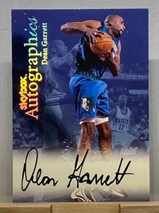 1999-00 Skybox Premium Autographics Dean Garrett Timberwolves 0045