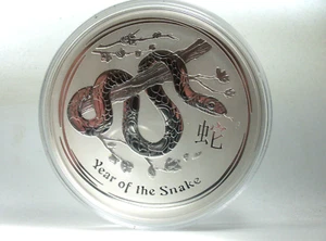 10 Unzen Silbermünze Australien 10 Dollar Lunar II - Jahr der Schlange 2013 - Bild 1 von 2