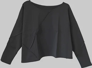 Camisa suéter túnica BORIS INDUSTRIES Jersey EG 46-48-50-52 Jersey costuras transversales negro - Imagen 1 de 5
