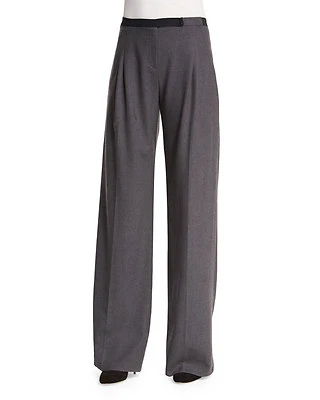 NWT Elie Tahari Alena Wide Leg Pants Stretch Wool Gray $268 – 4, 6, 8 - Image 1 of 4