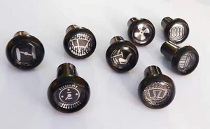 Triumph TR4 & TR4A Control Cable & Switch Knobs Set of 8 Black Knobs - Picture 1 of 1