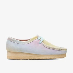 Clarks Women's Wallabee White Suede 26165563 - Picture 1 of 6