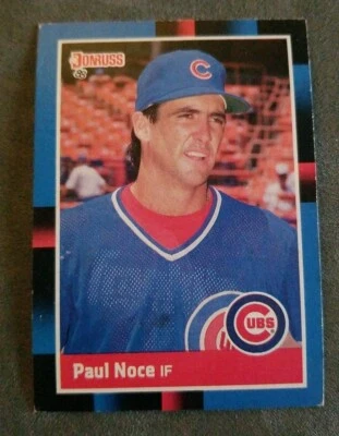 1988 Donruss Baseball Card #315 Paul Noce - Chicago Cubs  - Image 1 of 2