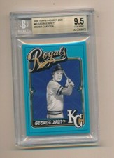 Topps Project 2020 George Brett Cartoon BGS 9.5