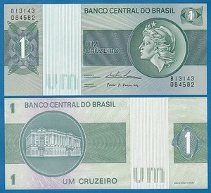 Brazil 1 Cruzeiro P 191A b (1975) UNC (191 A b) - Picture 1 of 1